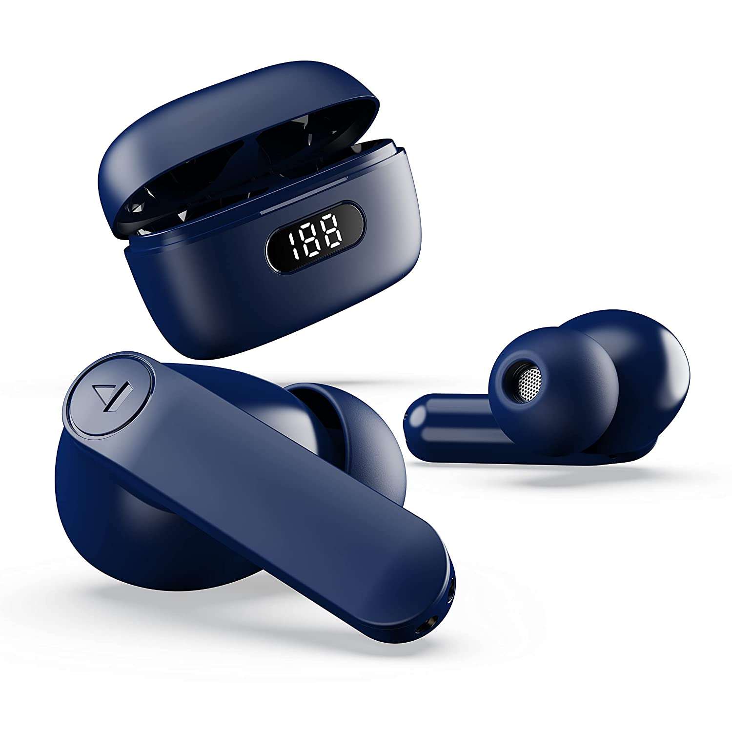boAt Airdopes 121 Pro True Wireless Earbuds Signature Sound,Quad Mic Enx,Low Latency Mode for Gaming,50H Playtime,Iwp,Ipx4,Battery Indicator Screen(Royal Blue),in-Ear
